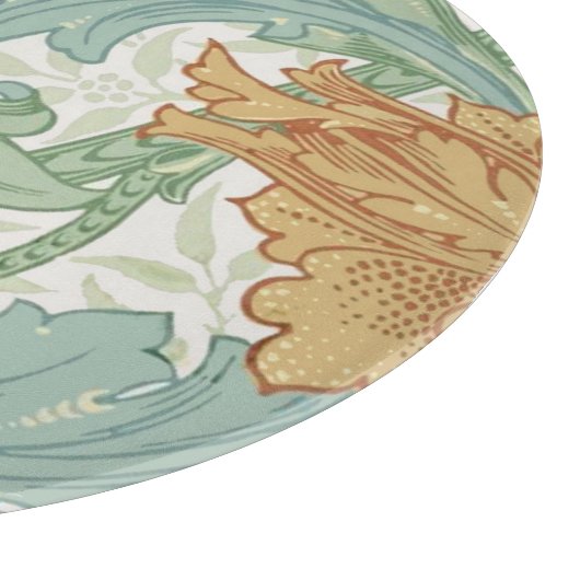 William Morris Single Stem Floral Pattern Schneidebrett (Ecke)