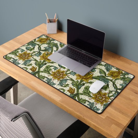 William Morris Single Stem Floral Pattern Schreibtischunterlage (Büro 2)