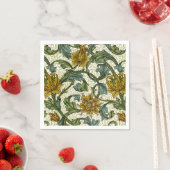 William Morris Single Stem Floral Pattern Serviette (Beispiel)