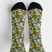 William Morris Single Stem Floral Pattern Socken (Oben)
