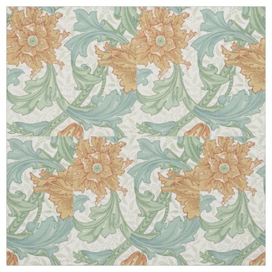 William Morris Single Stem Floral Pattern Stoff (Muster)