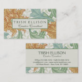 William Morris Single Stem Floral Pattern Visitenkarte (Vorne/Hinten)