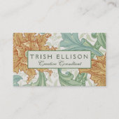 William Morris Single Stem Floral Pattern Visitenkarte (Vorderseite)