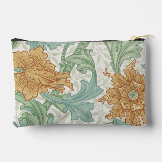 William Morris Single Stem Floral Pattern Zubehörtasche (Rückseite)