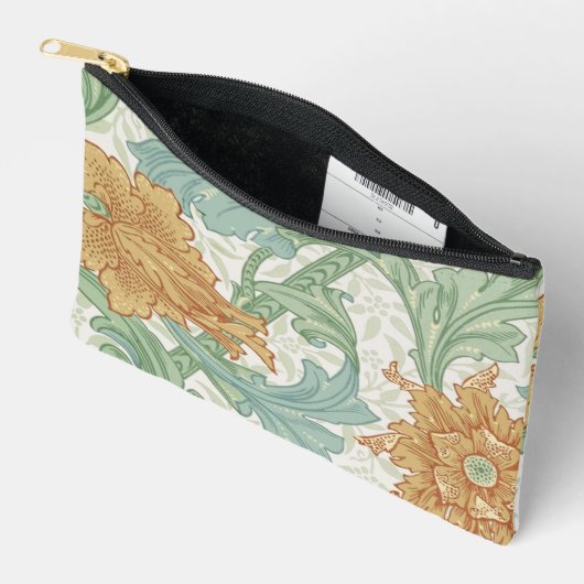 William Morris Single Stem Floral Pattern Zubehörtasche (Offen)