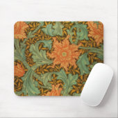 William Morris Single Stem Muster Art Nouveau Mousepad (Mit Mouse)