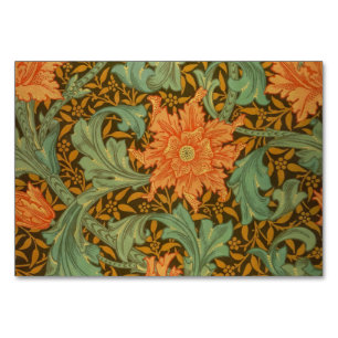 William Morris Single Stem Muster Art Nouveau Tischnummer