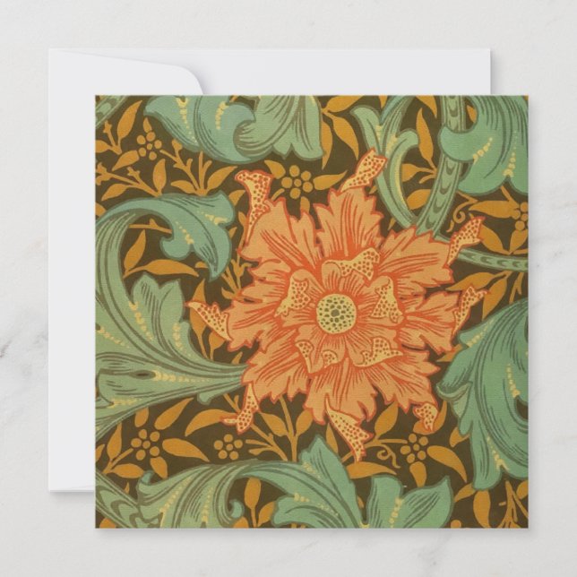 William Morris Single Stem Pattern Art Nouveau (Vorderseite)