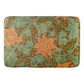 William Morris Single Stem Pattern Art Nouveau Badematte (Vorderseite)