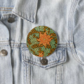 William Morris Single Stem Pattern Art Nouveau Button (Beispiel)