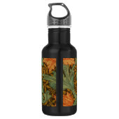 William Morris Single Stem Pattern Art Nouveau Edelstahlflasche (Rückseite)