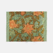 William Morris Single Stem Pattern Art Nouveau Fleecedecke (Vorderseite (Horizontal))