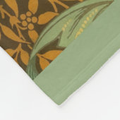William Morris Single Stem Pattern Art Nouveau Fleecedecke (Ecke)