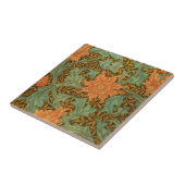 William Morris Single Stem Pattern Art Nouveau Fliese (Seite)