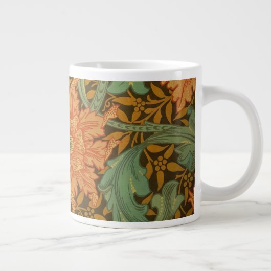 William Morris Single Stem Pattern Art Nouveau Jumbo-Tasse (Rechts)