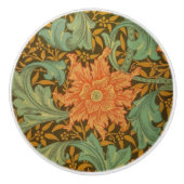 William Morris Single Stem Pattern Art Nouveau Keramikknauf (Vorderseite)