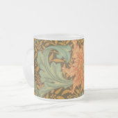 William Morris Single Stem Pattern Art Nouveau Mattglastasse (Vorderseite Links)