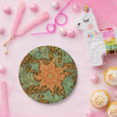 William Morris Single Stem Pattern Art Nouveau Pappteller (Party)