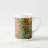 William Morris Single Stem Pattern Art Nouveau Porzellantasse (Rechts)
