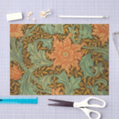 William Morris Single Stem Pattern Art Nouveau Seidenpapier (Handwerk)