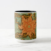 William Morris Single Stem Pattern Art Nouveau Zweifarbige Tasse (Mittel)