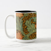 William Morris Single Stem Pattern Art Nouveau Zweifarbige Tasse (Links)