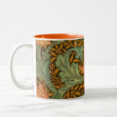William Morris Single Stem Pattern Art Nouveau Zweifarbige Tasse (Links)