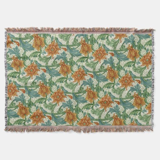 William Morris Single Stem Vintage Blume Decke (Vorderseite)