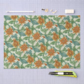 William Morris Single Stem Vintage Blume Seidenpapier (Handwerk)