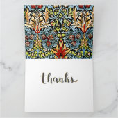 William Morris - Snakeshead Dankeskarte (Innenseite)