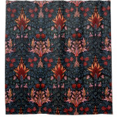 William Morris Snakeshead Dark Pattern Duschvorhang (Vorderseite)
