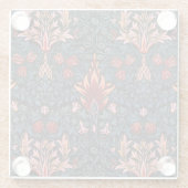 William Morris Snakeshead Dark Pattern Glasuntersetzer (Rückseite)