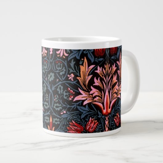William Morris Snakeshead Dark Pattern Jumbo-Tasse (Vorderseite Rechts)
