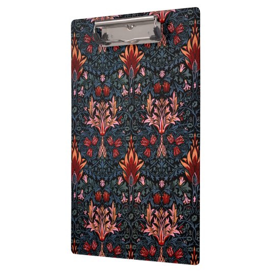 William Morris Snakeshead Dark Pattern Klemmbrett (Links)