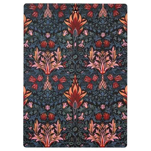 William Morris Snakeshead Dark Pattern Klemmbrett (Rückseite)