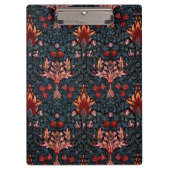 William Morris Snakeshead Dark Pattern Klemmbrett (Vorderseite)