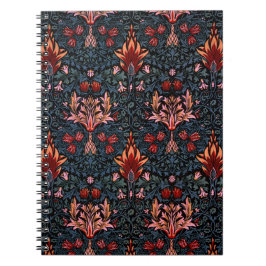William Morris Snakeshead Dark Pattern Notizblock