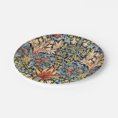 William Morris Snakeshead Design Pappteller (Schrägansicht)