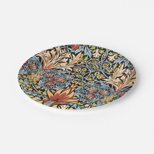 William Morris Snakeshead Design Pappteller (Schrägansicht)