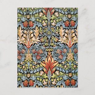 William Morris Snakeshead Design Postkarte