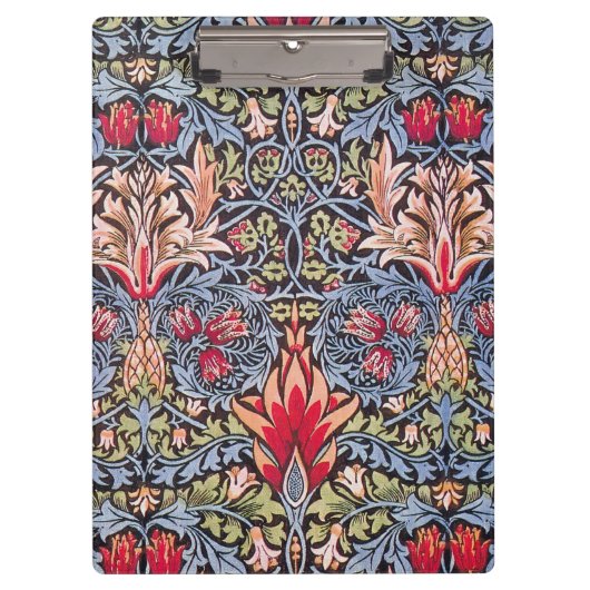 William Morris Snakeshead Floral Art Nouveau Klemmbrett (Vorderseite)