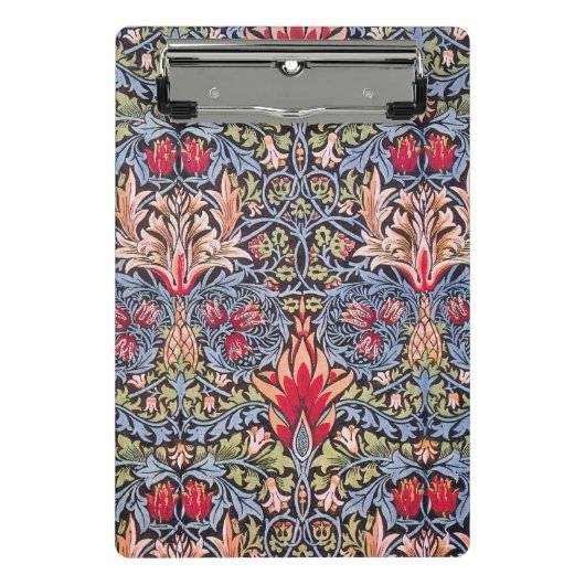 William Morris Snakeshead Floral Art Nouveau Mini Klemmbrett (Vorderseite)