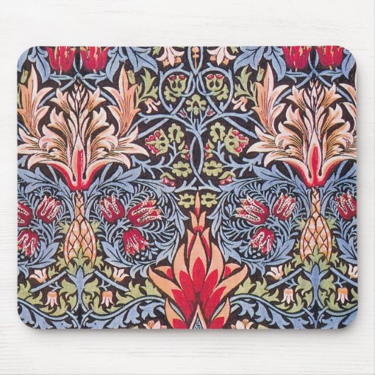 William Morris Snakeshead Floral Art Nouveau Mousepad (Vorne)