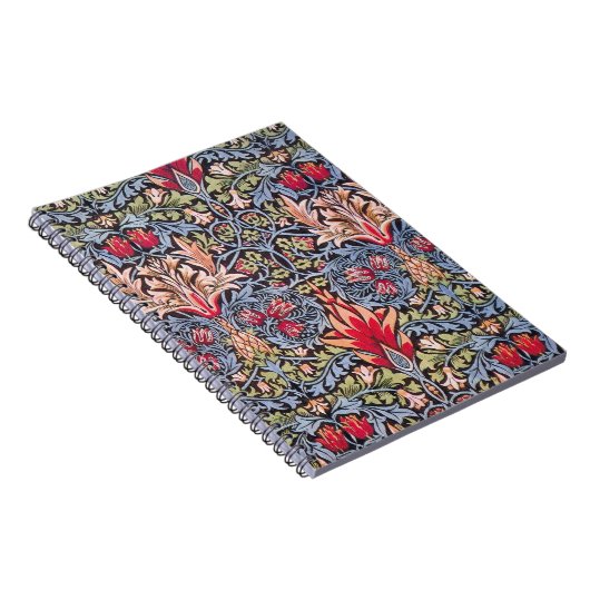 William Morris Snakeshead Floral Art Nouveau Notizblock (Rechte Seite)