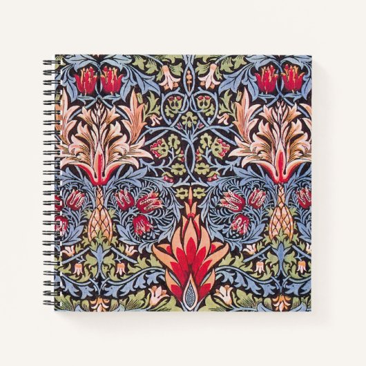 William Morris Snakeshead Floral Art Nouveau Notizblock (Vorderseite)