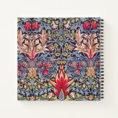 William Morris Snakeshead Floral Art Nouveau Notizblock (Rückseite)