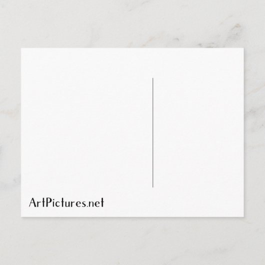 William Morris Snakeshead Floral Art Nouveau Postkarte (Rückseite)