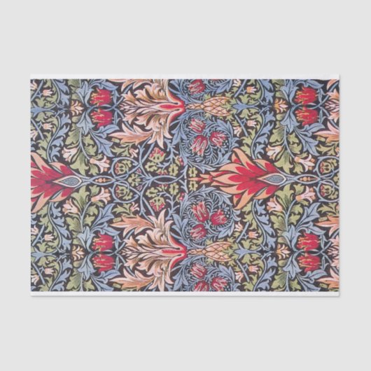 William Morris Snakeshead Floral Art Nouveau Seidenpapier (Vorderseite)