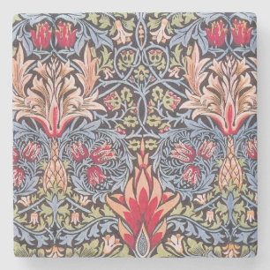 William Morris Snakeshead Floral Art Nouveau Steinuntersetzer