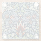 William Morris Snakeshead Floral Classic Botanical Glasuntersetzer (Rückseite)